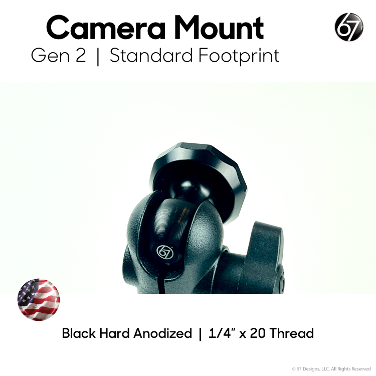 Camera Mount with 1/4”-20 Male Thread