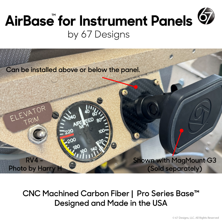 AirBase Instrument Panel Cut Out (IPCO) Base with Clamps