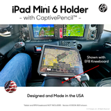 EFB Kneeboard for Pilots with Holder for Apple iPad Mini 6 - with CaptivePencil™