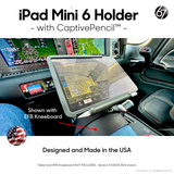 EFB Kneeboard for Pilots with Holder for Apple iPad Mini 6/7 - with CaptivePencil™