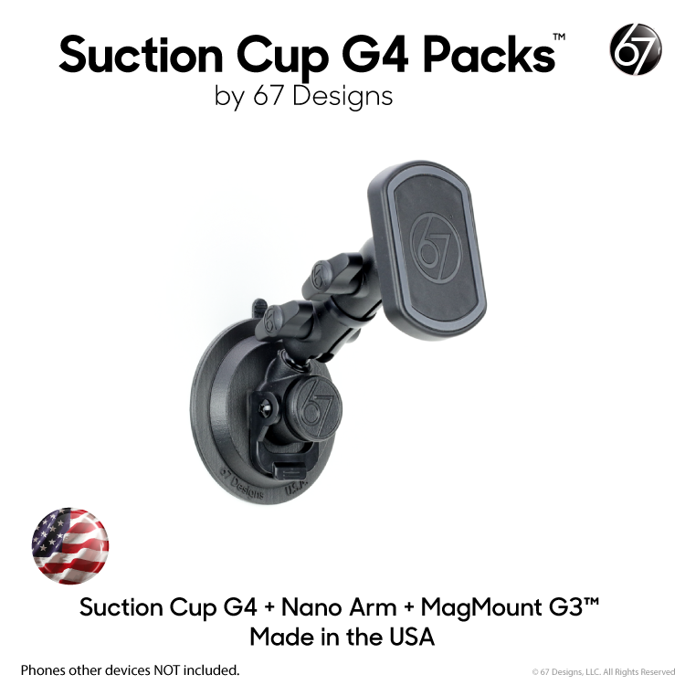 Suction Cup G4 Packs with Arms and Holders – 67 Designs