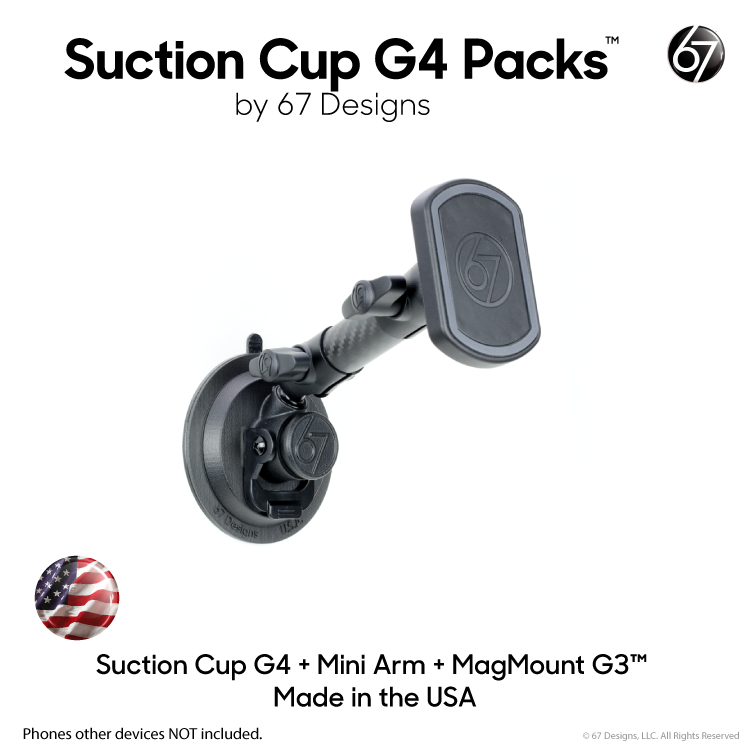 Suction Cup G4 Packs with Arms and Holders – 67 Designs