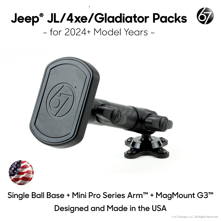 Jeep® JL (2024+) - Single/Dual Ball Packs – 67 Designs