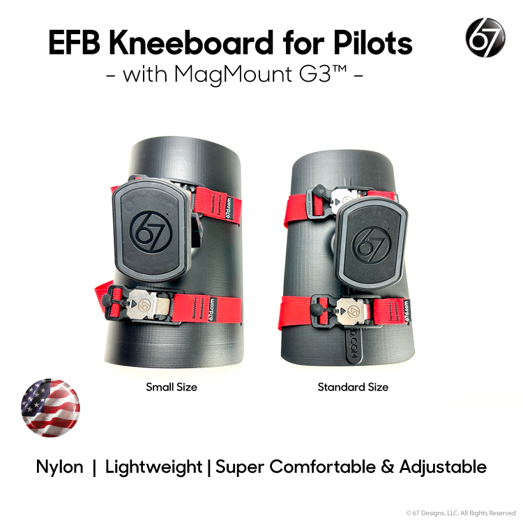 EFB Kneeboard for Pilots with Holder for Apple iPad Mini 6 - with CaptivePencil™