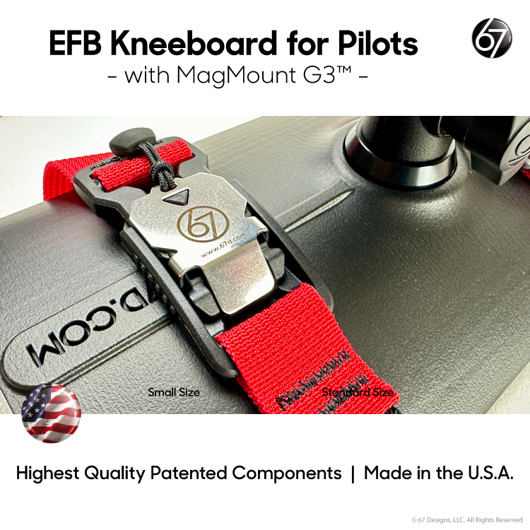 EFB Kneeboard for Pilots with Holder for Apple iPad Mini 6 - with CaptivePencil™