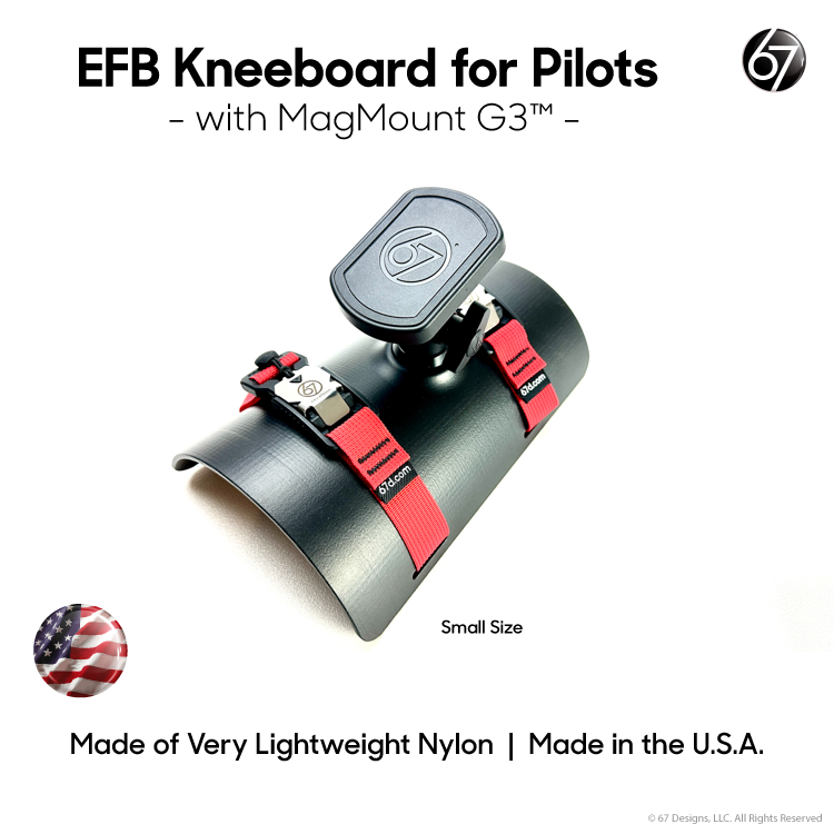 EFB Kneeboard for Pilots with Holder for Apple iPad Mini 6/7 - with CaptivePencil™