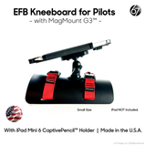 EFB Kneeboard for Pilots with Holder for Apple iPad Mini 6/7 - with CaptivePencil™