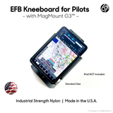 EFB Kneeboard for Pilots with Holder for Apple iPad Mini 6/7 - with CaptivePencil™