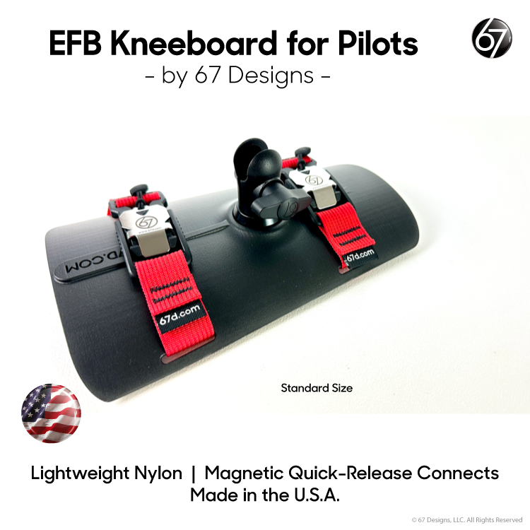 EFB Kneeboard for Pilots with Holder for Apple iPad Mini 6/7 - with CaptivePencil™